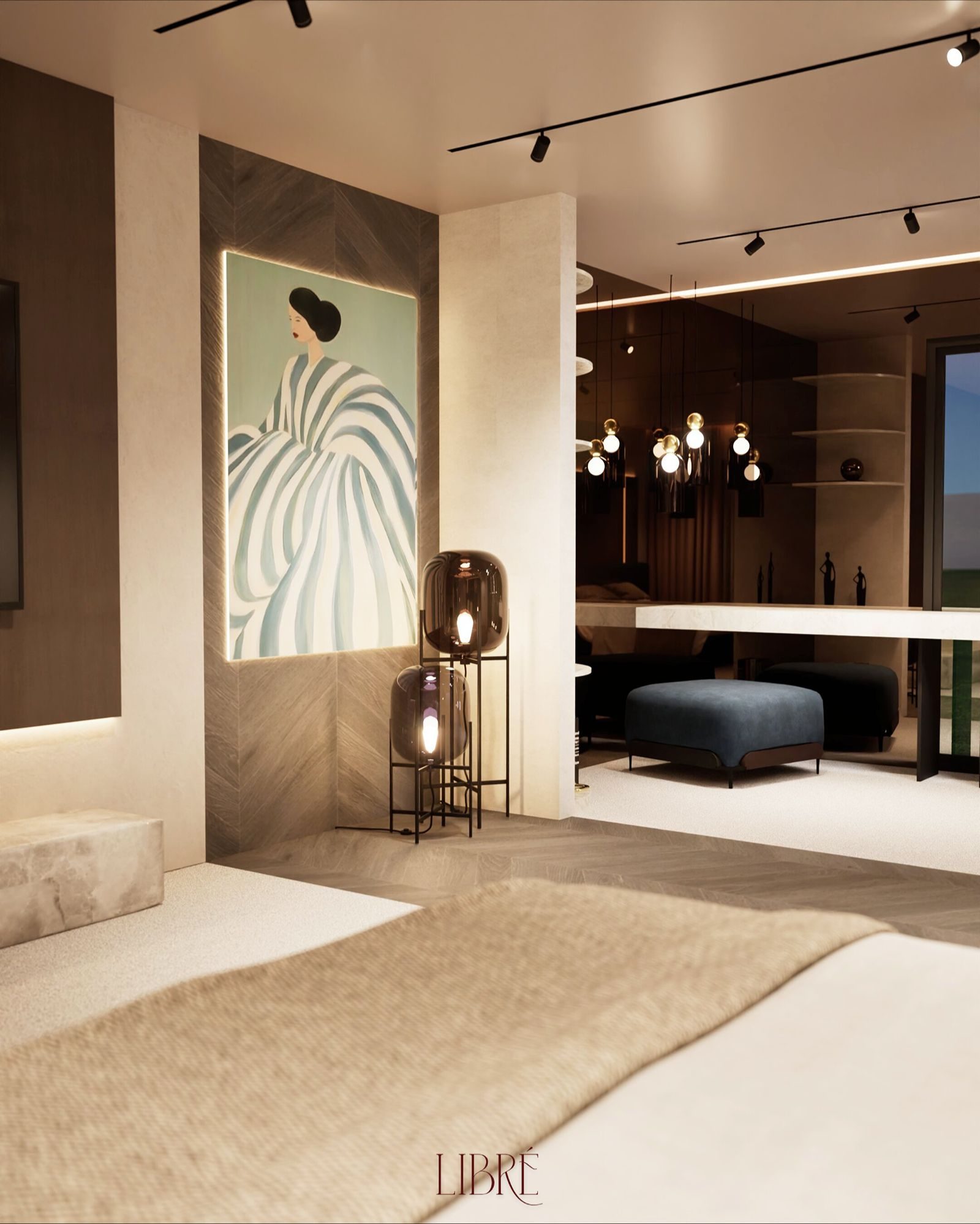 OBSIDIAN спалня и гардероб